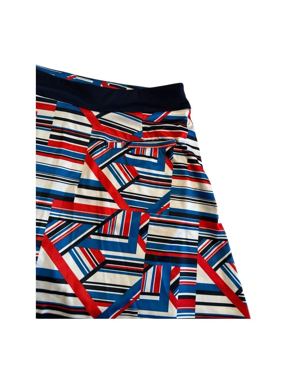 Greg Norman Tennis Golf Skort Mini Skirt Womens Large Blue Red & White Pockets - Picture 3 of 16